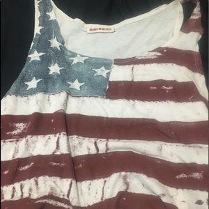 Brandy Melville American flag top